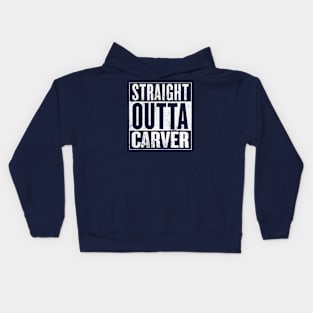 Straight Outta CARVER Kids Hoodie